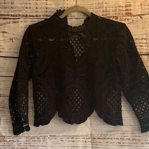 Forever 21 Black Lace Blouse